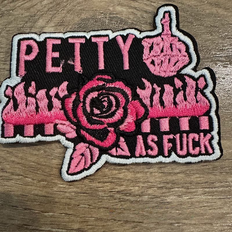 On A Whim Hats Petty As F Iron-On Patch