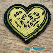 On A Whim Hats Pickle Heart Iron-On Patch