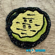 On A Whim Hats Pickle Slices Iron-On Patch