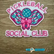 On A Whim Hats Pickleball Club Iron-On Patch