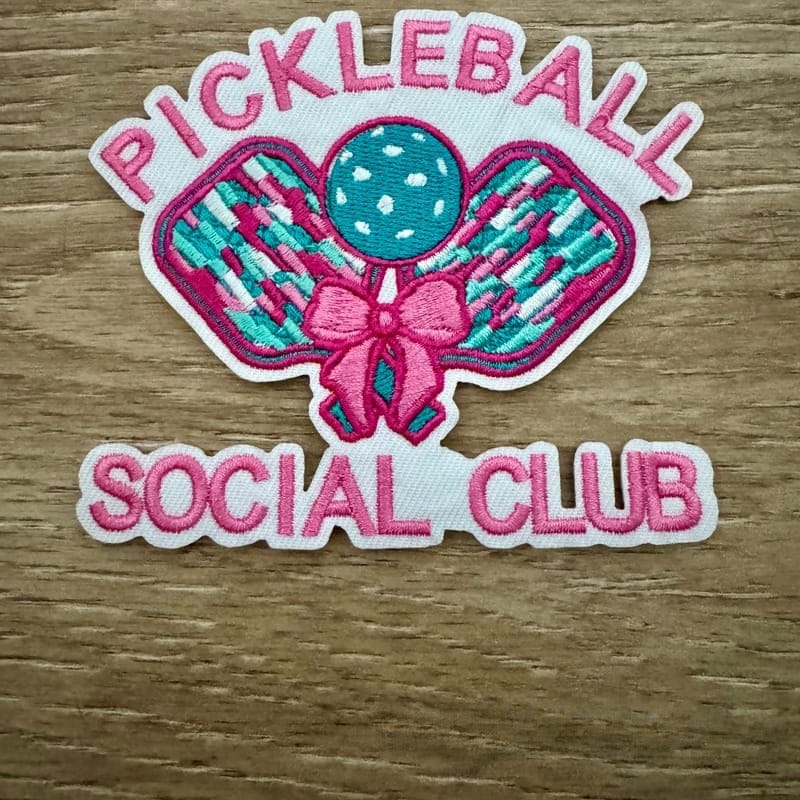 On A Whim Hats Pickleball Club Iron-On Patch