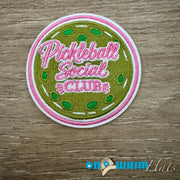 On A Whim Hats Pickleball Social Club Iron-On Patch