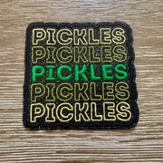 On A Whim Hats Pickles Iron-On Patch