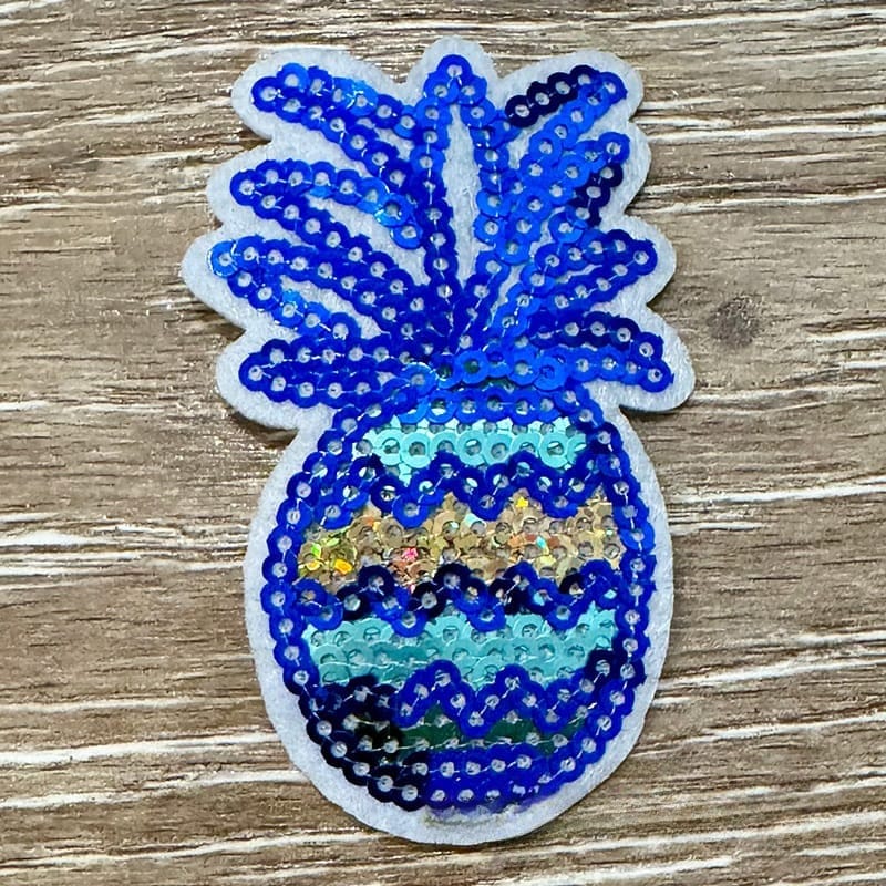 On A Whim Hats Pineapple Sequin Iron-On Patch