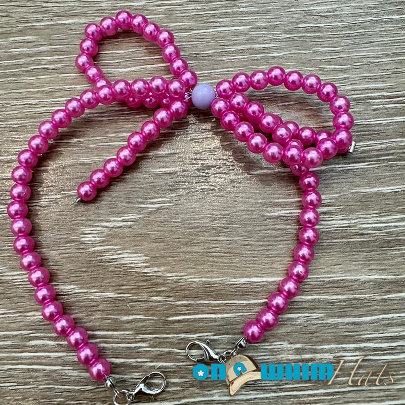 On A Whim Hats Pink Bow Hat Chain