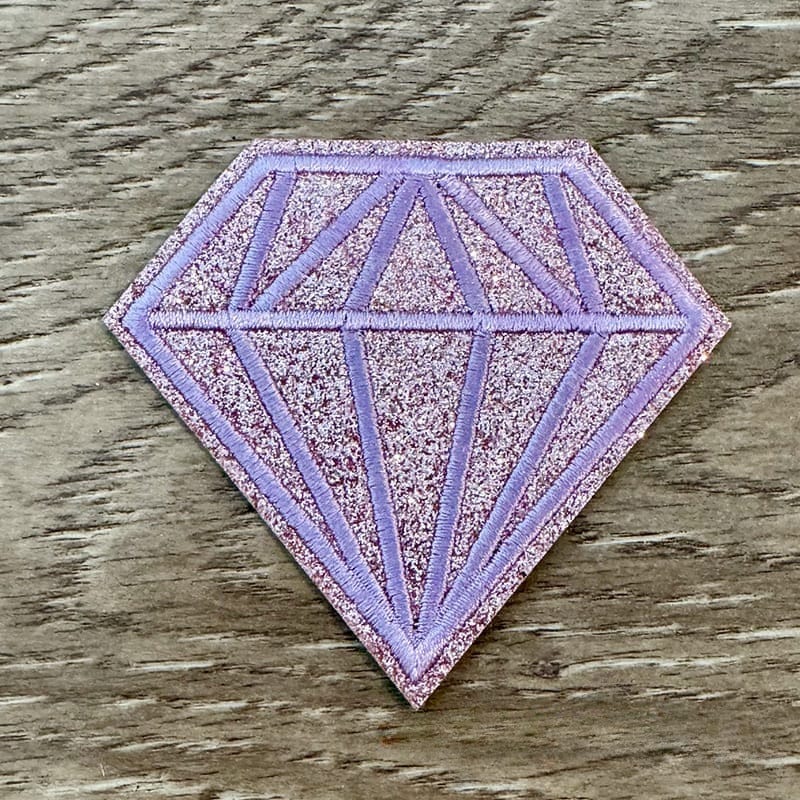 On A Whim Hats Pink Diamond Iron-On Patch