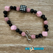 On A Whim Hats Pink Dice Hat Chain