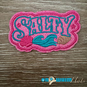 On A Whim Hats Pink Glitter Salty Iron-On Patch