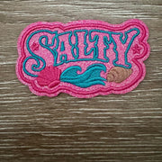 On A Whim Hats Pink Glitter Salty Iron-On Patch