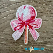 On A Whim Hats Pink Lolly Iron-On Patch