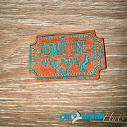 On A Whim Hats Pink Pony Club Leather Iron-On Patch