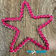 On A Whim Hats Pink Rope Star Iron-On Patch