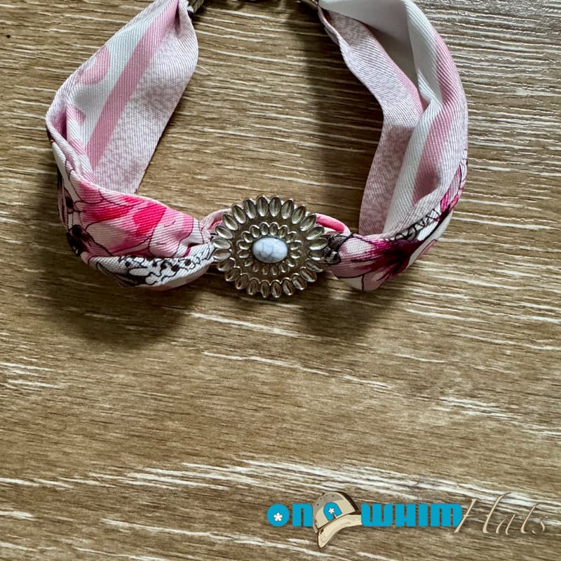 On A Whim Hats Pink Scarf Hat Chain