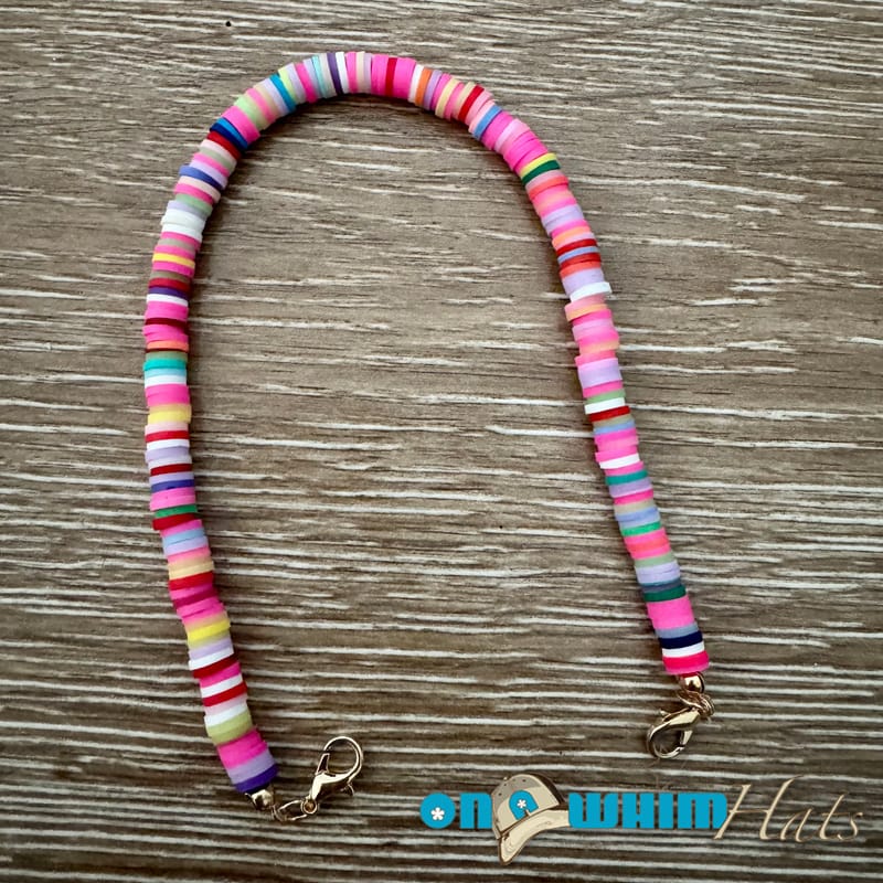 On A Whim Hats Pink Vibrant Hat Chain