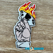 On A Whim Hats Poker Dealer Iron-On Patch