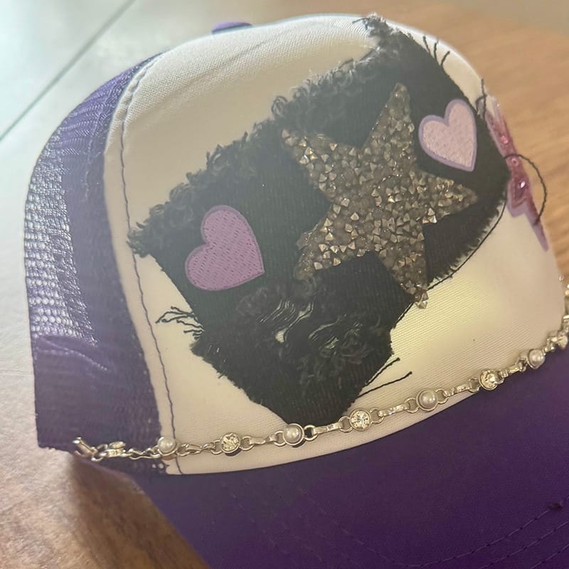 On A Whim Hats Pop of Purple