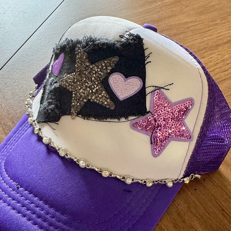 On A Whim Hats Pop of Purple