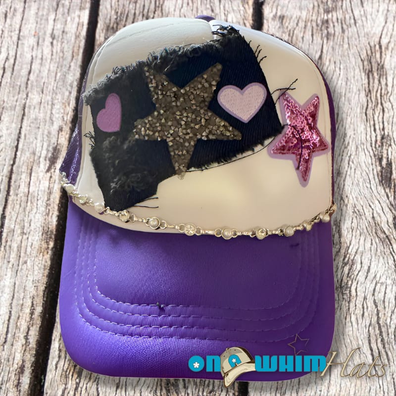 On A Whim Hats Pop of Purple