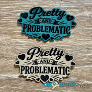 On A Whim Hats Pretty and Problematic Leather Iron-On Patch