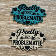 On A Whim Hats Pretty and Problematic Leather Iron-On Patch