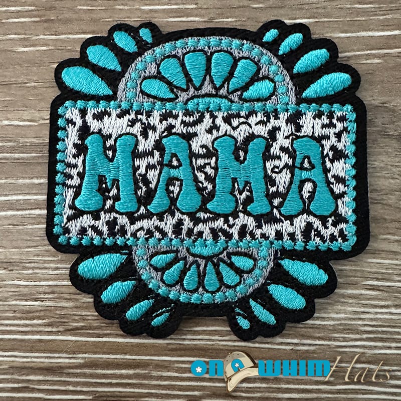 On A Whim Hats Pretty Mama Iron-On Patch