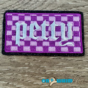On A Whim Hats Purple Petty Iron-On Patch