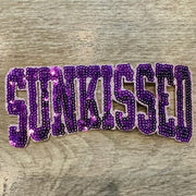 On A Whim Hats Purple Sunkissed Sequin Iron-On Patch