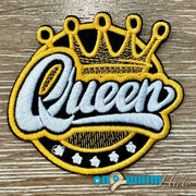 On A Whim Hats Queen Iron-On Patch