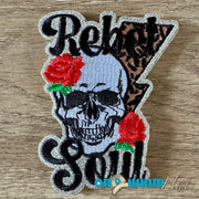 On A Whim Hats Rebel Soul Iron-On Patch