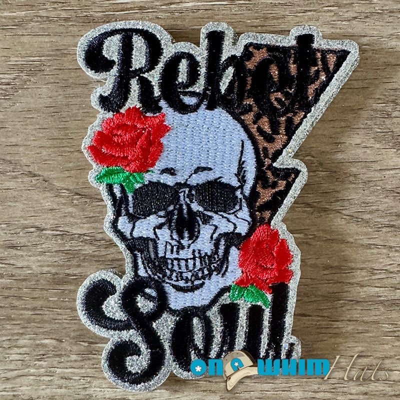 On A Whim Hats Rebel Soul Iron-On Patch