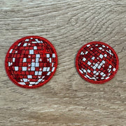 On A Whim Hats Disco Balls Embroidered Iron-On Patch Set