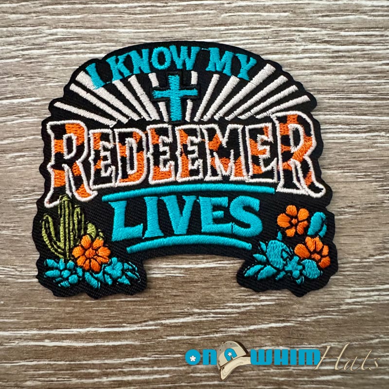 On A Whim Hats Redeemer Iron-On Patch