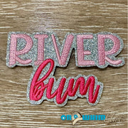 On A Whim Hats River Bum Iron-On Patch