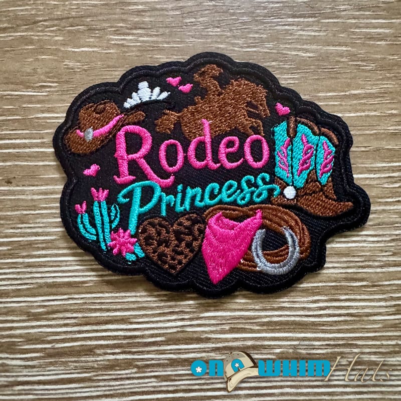 On A Whim Hats Rodeo Princess Iron-On Patch