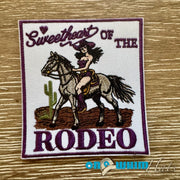 On A Whim Hats Rodeo Sweetheart Iron-On Patch
