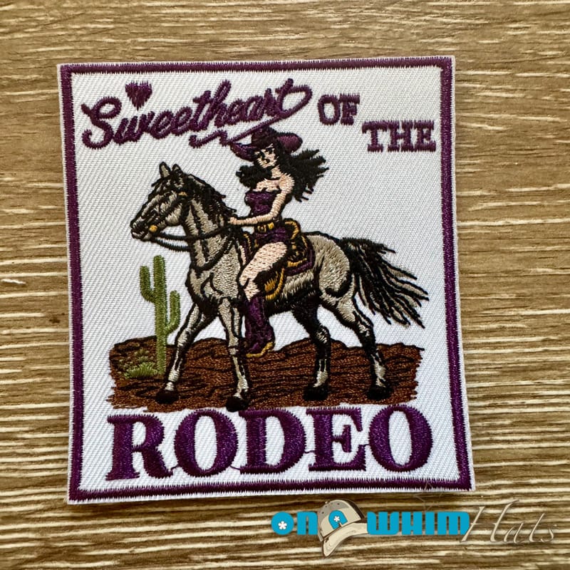 On A Whim Hats Rodeo Sweetheart Iron-On Patch