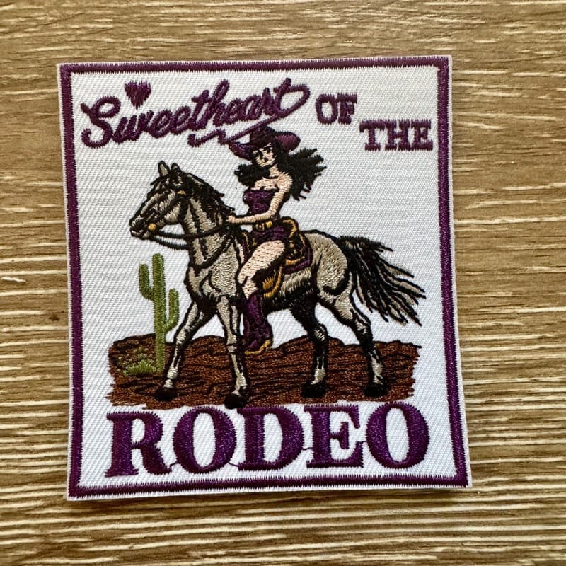 On A Whim Hats Rodeo Sweetheart Iron-On Patch
