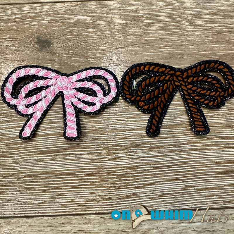 On A Whim Hats Rope Bows Iron-On Patch