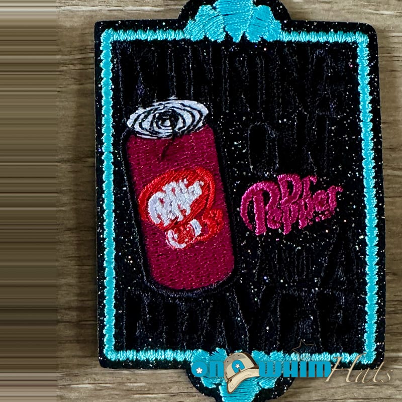 On A Whim Hats Running on Diet Dr Pepper Iron-On Patch