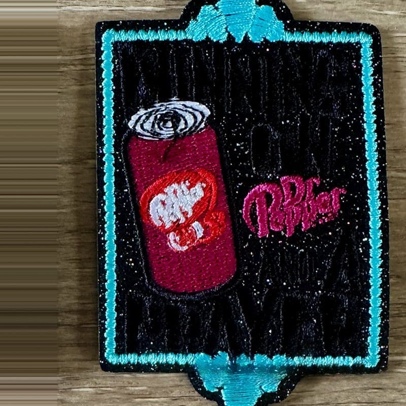 On A Whim Hats Running on Diet Dr Pepper Iron-On Patch