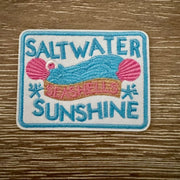 On A Whim Hats Saltwater and Sunshine Iron-On Patch