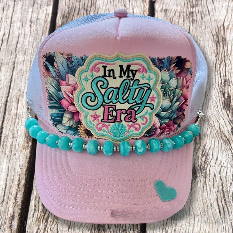 On A Whim Hats Salty Era Handmade Trucker Hat