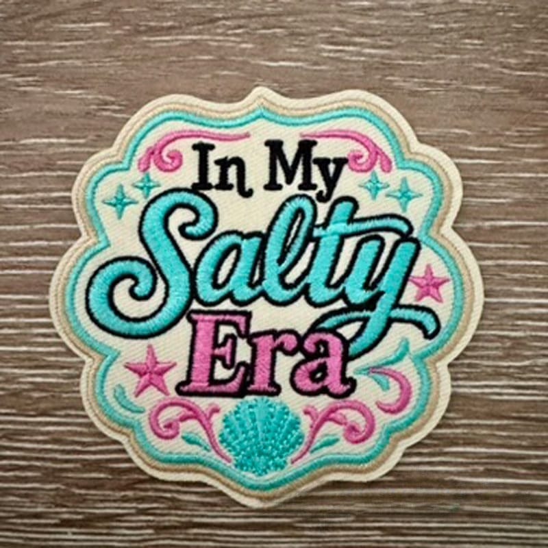 On A Whim Hats Salty Era Iron-On Patch