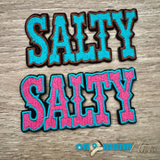 On A Whim Hats Salty Iron-On Patch