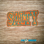 On A Whim Hats Salty Leather Iron-On Patch