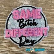 On A Whim Hats Same B Different Day Iron-On Patch
