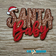 On A Whim Hats Santa Baby Iron-On Patch