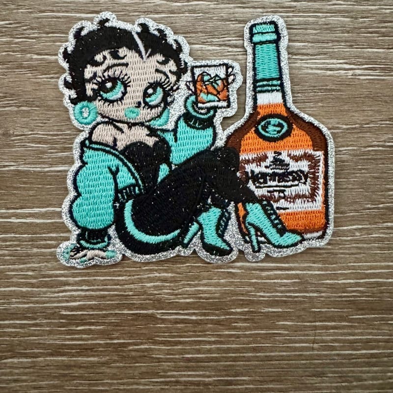 On A Whim Hats Sassy Betty Iron-On Patch