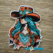 On A Whim Hats Sassy Cowgirl Iron-On Patch