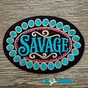 On A Whim Hats Savage Iron-On Patch